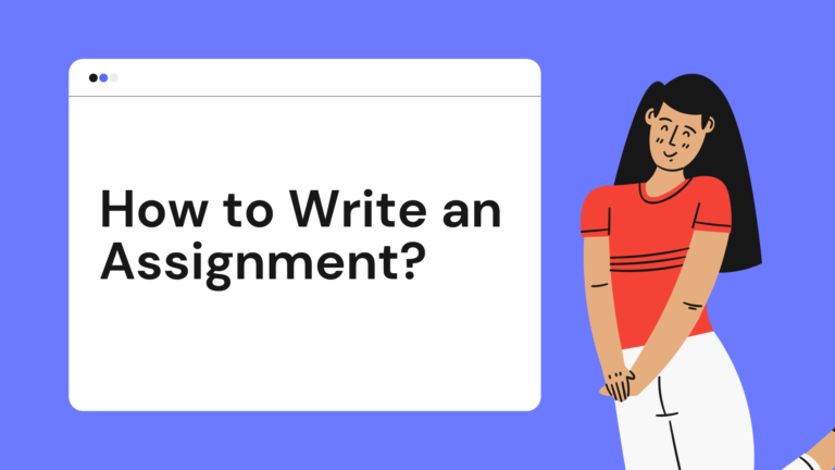 how can i write assignment