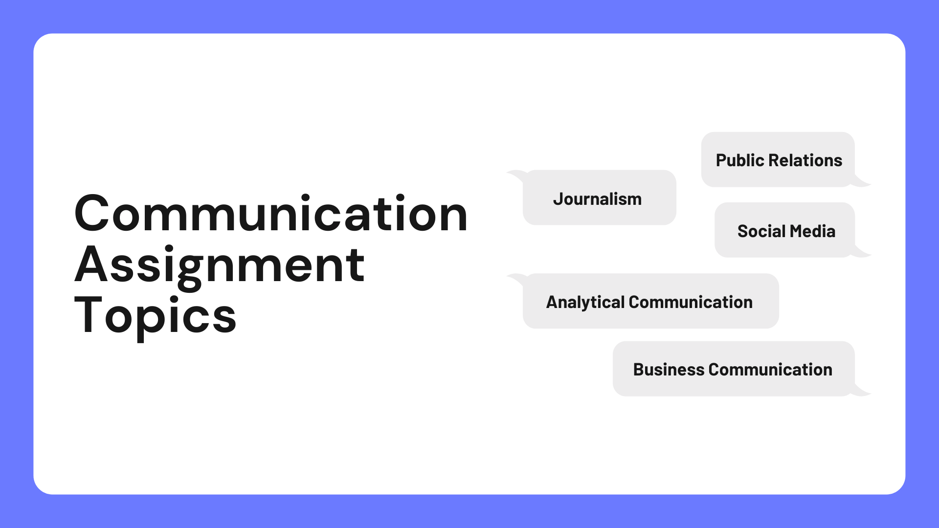 effective communication assignment example